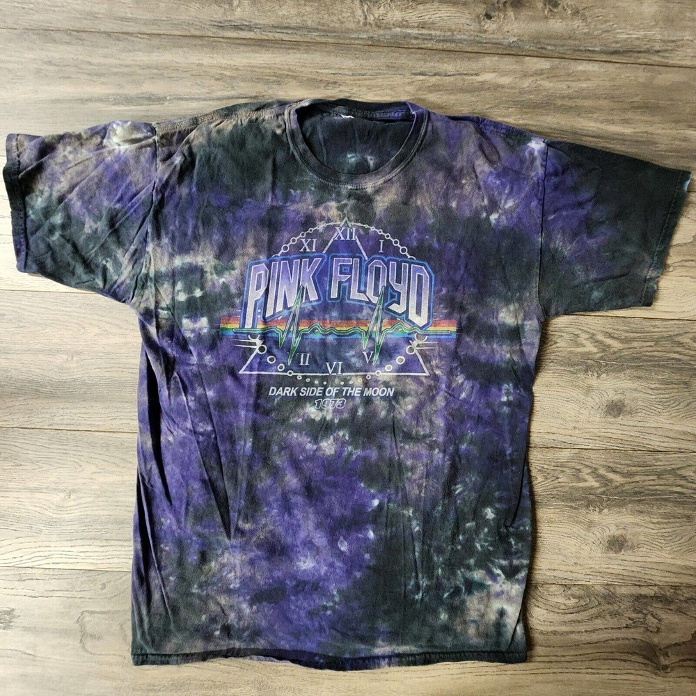 Vintage Pink Floyd Liquid Blue Band Tee Rare Clock Graphic T-Shirt USA Size XL